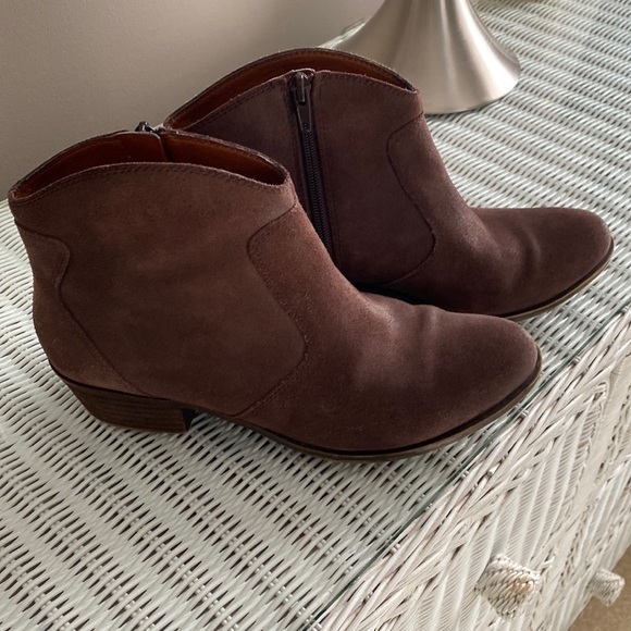 Lucky brand brown leather booties, 8.5 - Picture 3 of 8